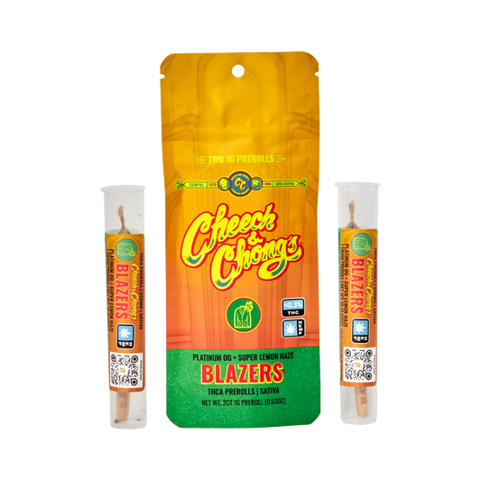 Cheech & Chong's | THCa Pre Rolls [2ct] | Platinum OG + Super Lemon Haze: SATIVA