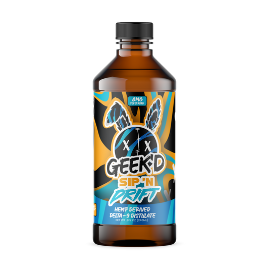 GEEK'D | D9 Hemp Syrup - 800mg : CARIBBEAN BLAST