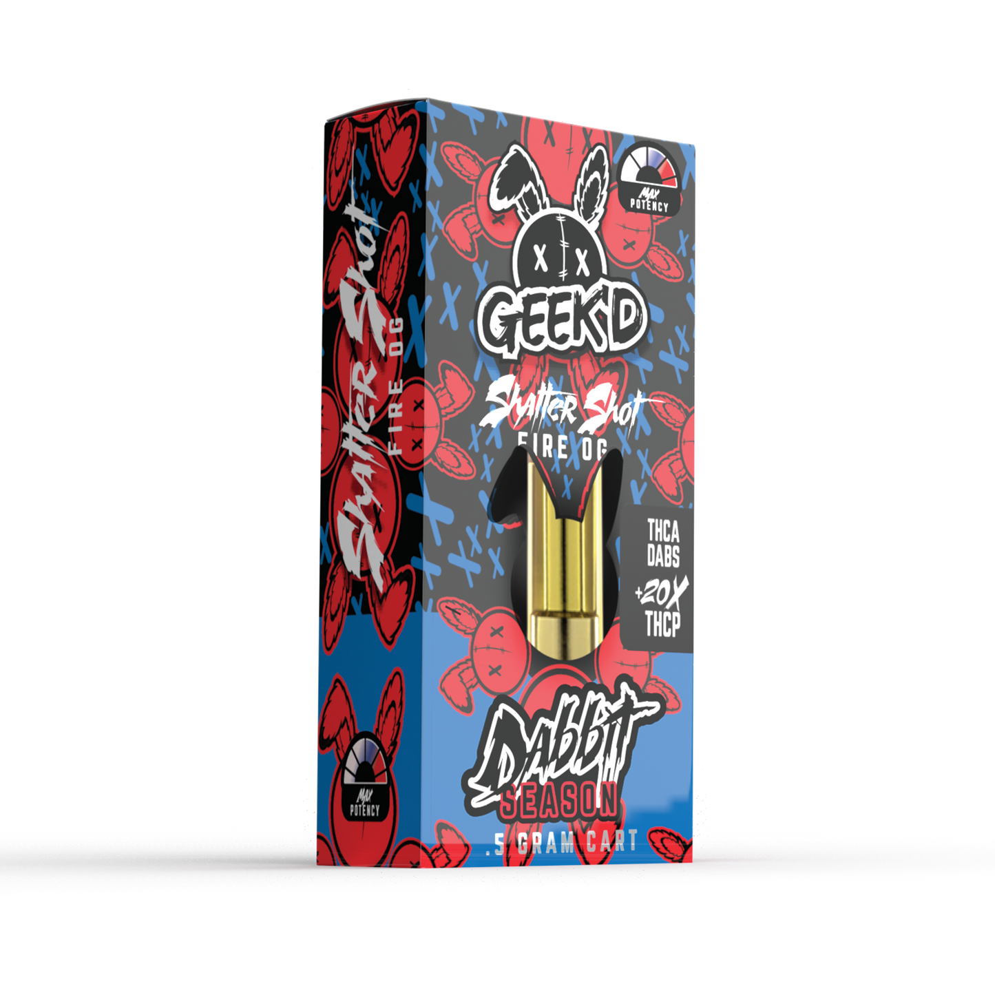 GEEK'D | Full-Spec 0.5 G Vape Cartridge - Fire OG : INDICA