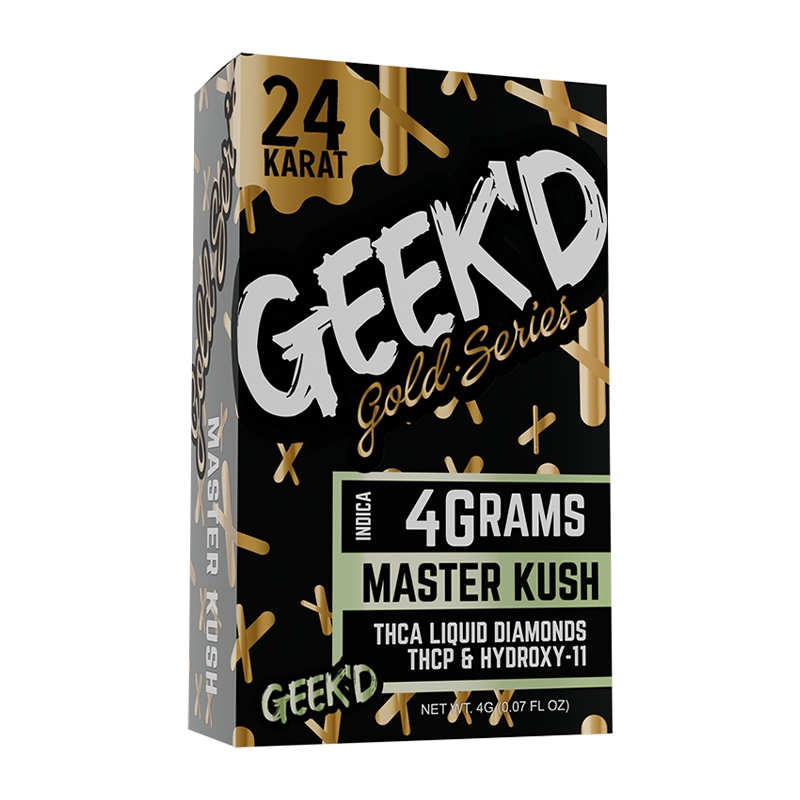 GEEK'D | GOLD SERIES | Full-Spec 4G Disposable Vape - Master Kush : INDICA