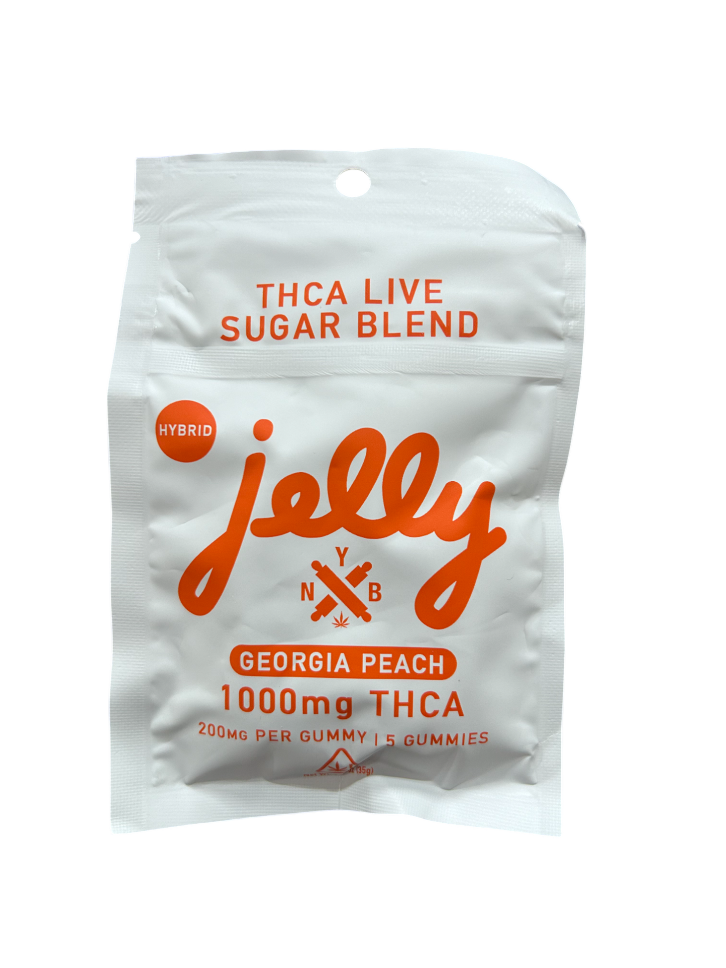 Not Your Bakery | THCa Live Sugar Gummies : 1,000mg - Georgia Peach (HYBRID)