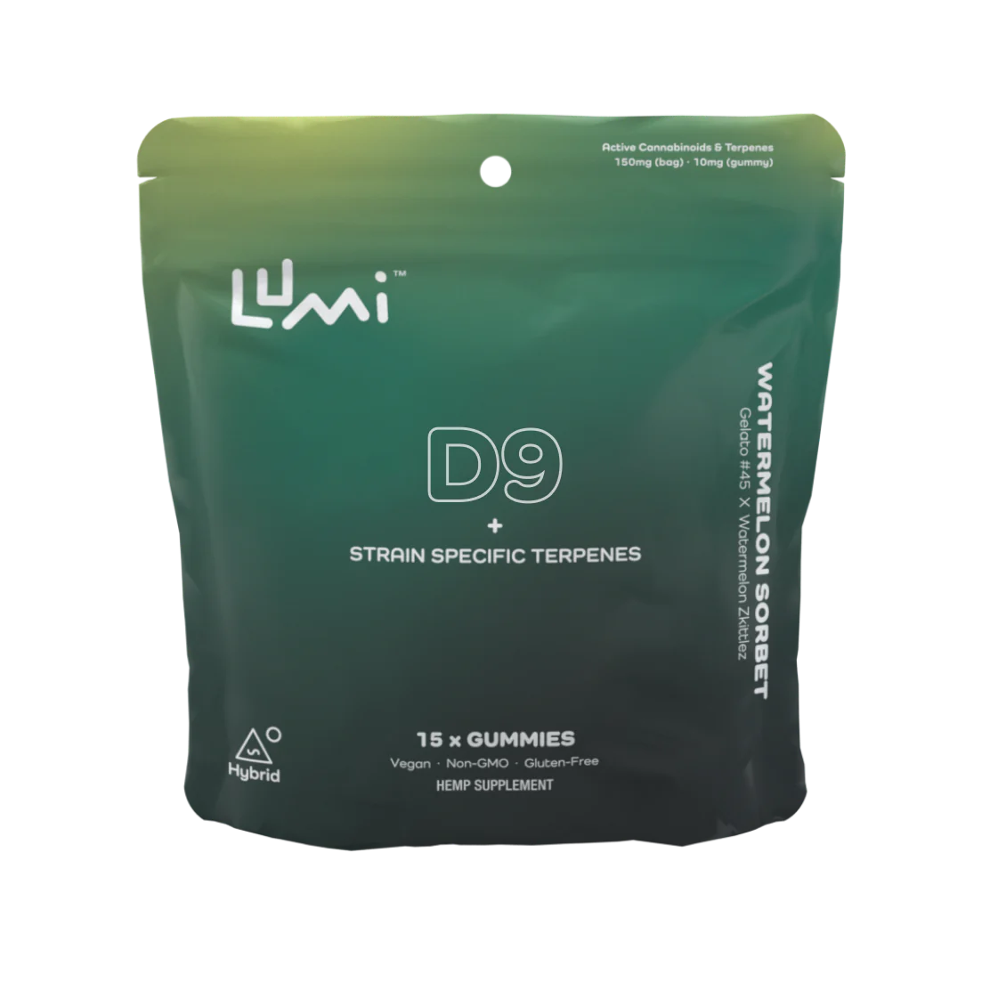 LUMI LABS | D9 Hemp Gummies - Watermelon Sorbet : HYBRID