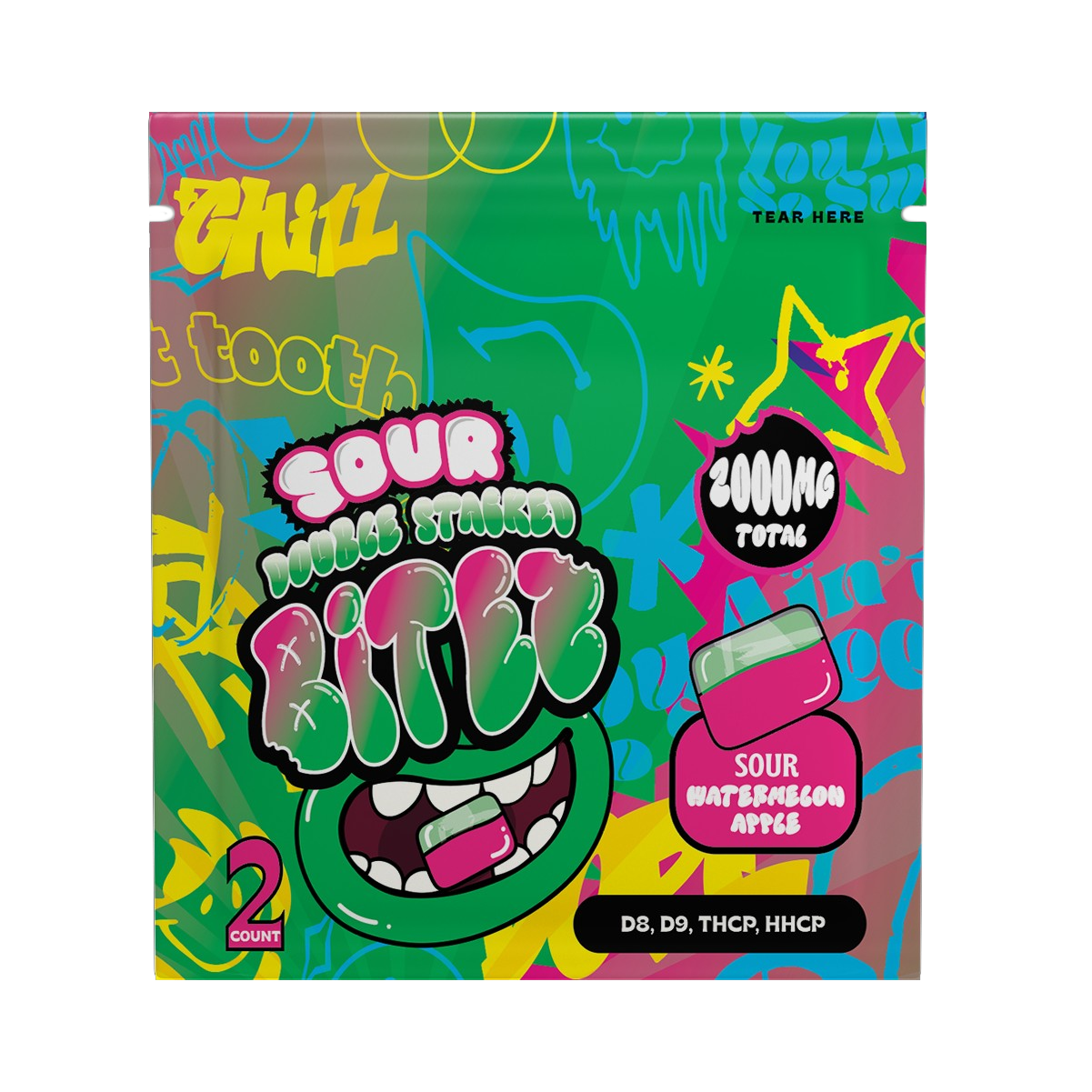 Trip Drip | Double Stacked Sour Bitez : 1000mg Each (2ct)
